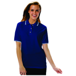 Blue Generation BG6205 Women's Tipped Collar & Cuff Pique Polo Shirt