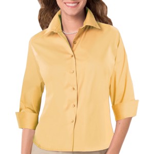 Blue Generation BG6218 Ladies Easy Care Stretch Poplin Blouse