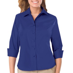 Blue Generation BG6218 Ladies Easy Care Stretch Poplin Blouse