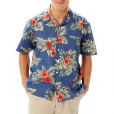 Blue Generation BG3105 Floral Print Camp Shirt