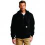 Heritage Carhartt  CT100617 Rain Defender  Paxton Heavyweight Hooded Zip Mock Sweatshirt with embroidered crest logo 1