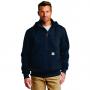 Heritage Carhartt  CT100617 Rain Defender  Paxton Heavyweight Hooded Zip Mock Sweatshirt with embroidered crest logo 2