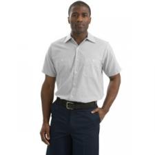 Red Kap CS20 Industrial Short Sleeve Stripe Work Shirt